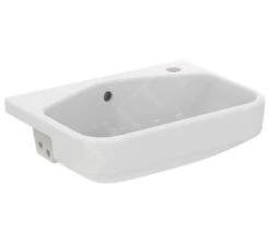 Ideal Standard I.Life S - Halfinbouwwastafel, 500x360 Mm, Met Overloop, Kraangat Rechts, Wit T458801