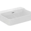Ideal Standard Conca Ceram - Opbouw Wastafel 600x450 Mm, Met Overloop, Zonder Kraangat, Wit T382201
