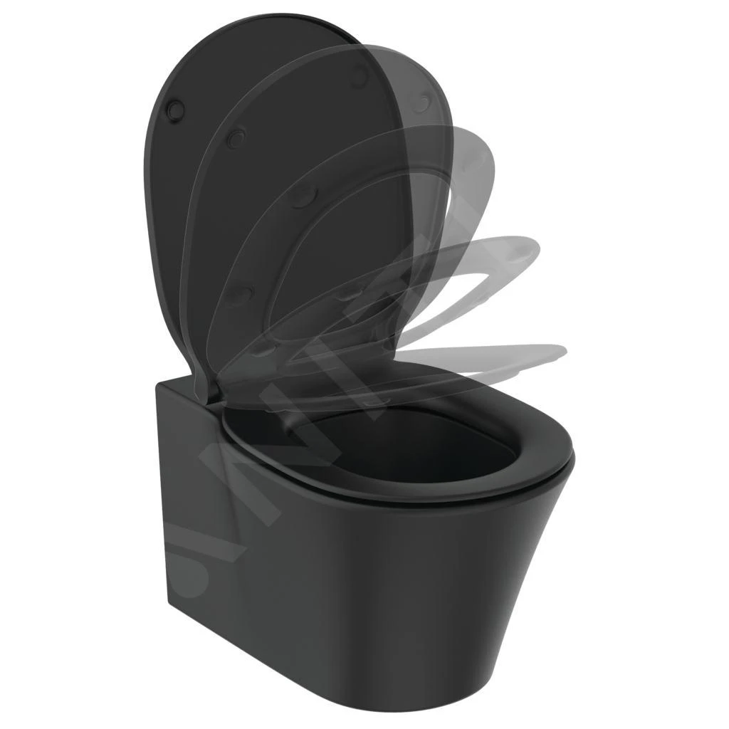 Ideal Standard Connect Air - Hangend Toilet, AquaBlade, Zwart E0054V3 4 Ideal Standard Connect Air - Hangend Toilet, AquaBlade, Zwart E0054V3 - Afbeelding 4