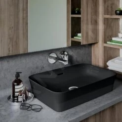 Ideal Standard Ipalyss - Opbouw Wastafel, 550x380 Mm, Met Overloop, Glanzend Zwart E2078V2 10 Ideal Standard Ipalyss - Opbouw Wastafel, 550x380 Mm, Met Overloop, Glanzend Zwart E2078V2 -Ideal Standard Verkoopwinkel 0e122b4308e9a1e69dfa8b42