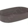 Ideal Standard Ipalyss - Opbouw Wastafel, 600x380 Mm, Zonder Overloop, Slate Grey E1396V5