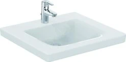 Ideal Standard Connect Freedom - Wastafel 600x560 Mm, 1 Kraangat, Zonder Overloop, Met Ideal Plus, Wit E5485MA