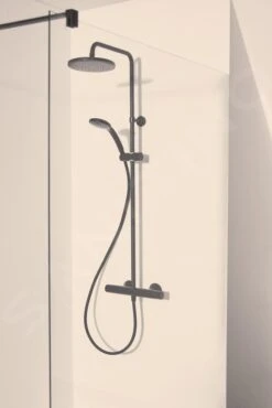 Ideal Standard CeraTherm - Doucheset T25 Met Thermostaatkraan, 200 Mm, 1-jet, Zwart A7545XG -Ideal Standard Verkoopwinkel 15b58932cb75ec3966a7573e