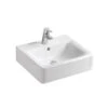 Ideal Standard Connect - Wastafel Cube 500x460x175 Mm, Met Overloop, Kraangat, Met Ideal Plus, Wit E7138MA