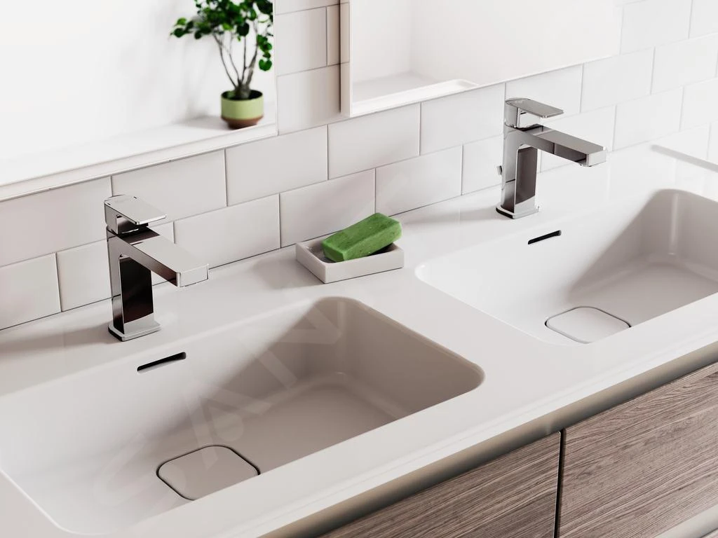 Ideal Standard Edge - Slim Wastafelkraan, Met Waste, Chroom A7101AA 6 Ideal Standard Edge - Slim Wastafelkraan, Met Waste, Chroom A7101AA - Afbeelding 6