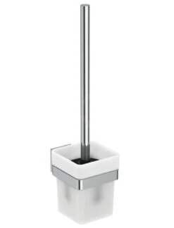 Ideal Standard IOM Square - Closetborstelgarnituur, Mat Glas/chroom E2194AA
