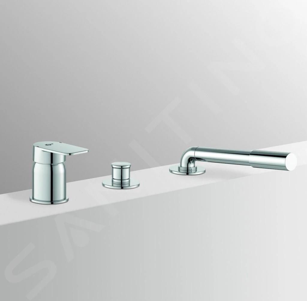 Ideal Standard Tonic II - Badrandmengkraan, 3-gats Installatie, Chroom A6349AA 4 Ideal Standard Tonic II - Badrandmengkraan, 3-gats Installatie, Chroom A6349AA - Afbeelding 4