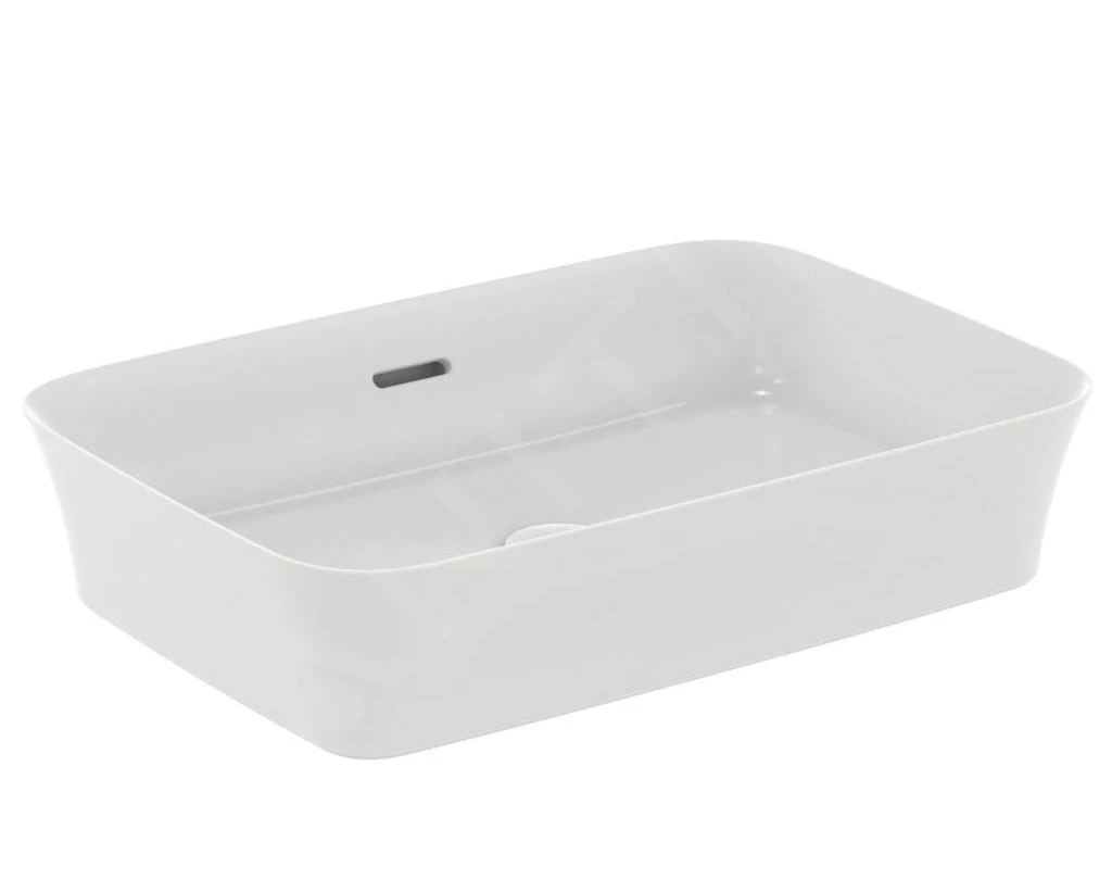 Ideal Standard Ipalyss - Opbouw Wastafel, 550x380 Mm, Met Overloop, Mat Wit E2078V1 1 Ideal Standard Ipalyss - Opbouw Wastafel, 550x380 Mm, Met Overloop, Mat Wit E2078V1