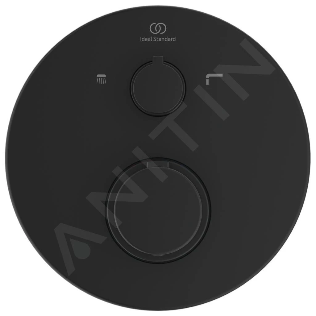 Ideal Standard CeraTherm - Inbouw Thermostatische Badkraan, Zwart A5814XG 3 Ideal Standard CeraTherm - Inbouw Thermostatische Badkraan, Zwart A5814XG - Afbeelding 3