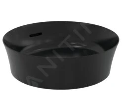 Ideal Standard Ipalyss - Opbouw Wastafel, Diameter 400 Mm, Met Overloop, Mat Zwart E1413V3