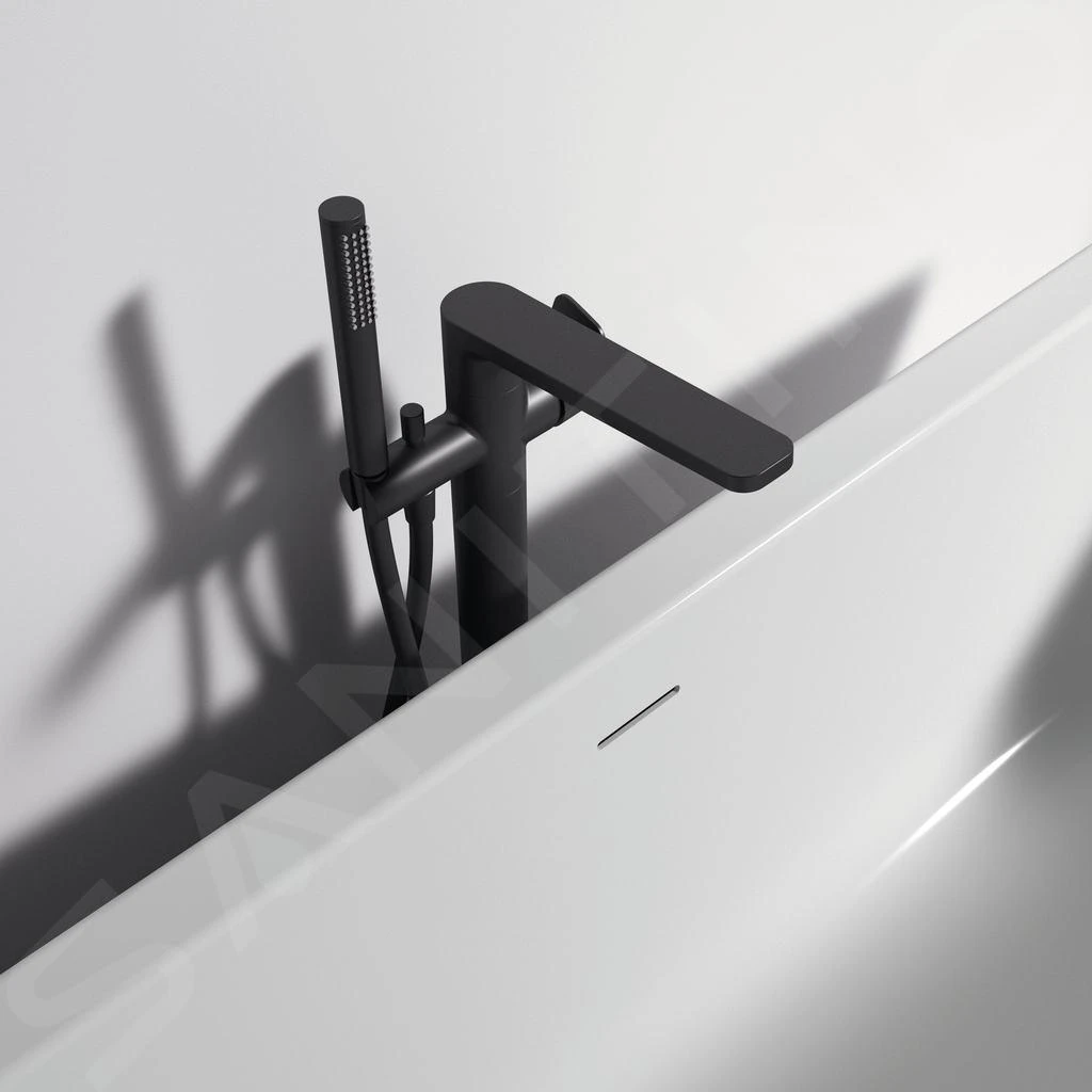 Ideal Standard Tonic II - Vrijstaande Badkraan, Zwart A6347XG 3 Ideal Standard Tonic II - Vrijstaande Badkraan, Zwart A6347XG - Afbeelding 3