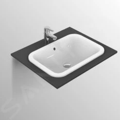 Ideal Standard Connect - Inbouwwastafel, 420x350 Mm, Met Overloop, Wit E505501 -Ideal Standard Verkoopwinkel 3017dd787f9197ec731c13f3