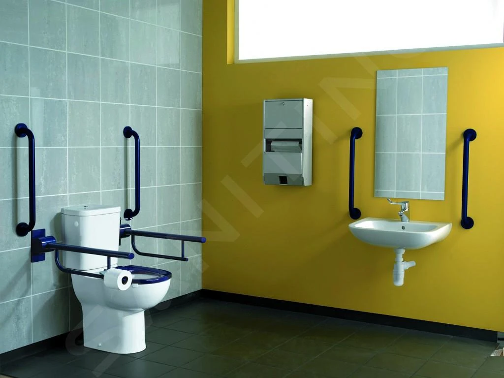 Ideal Standard Contour 21 - Opklapbare Armsteun, Blauw S636036 4 Ideal Standard Contour 21 - Opklapbare Armsteun, Blauw S636036 - Afbeelding 4