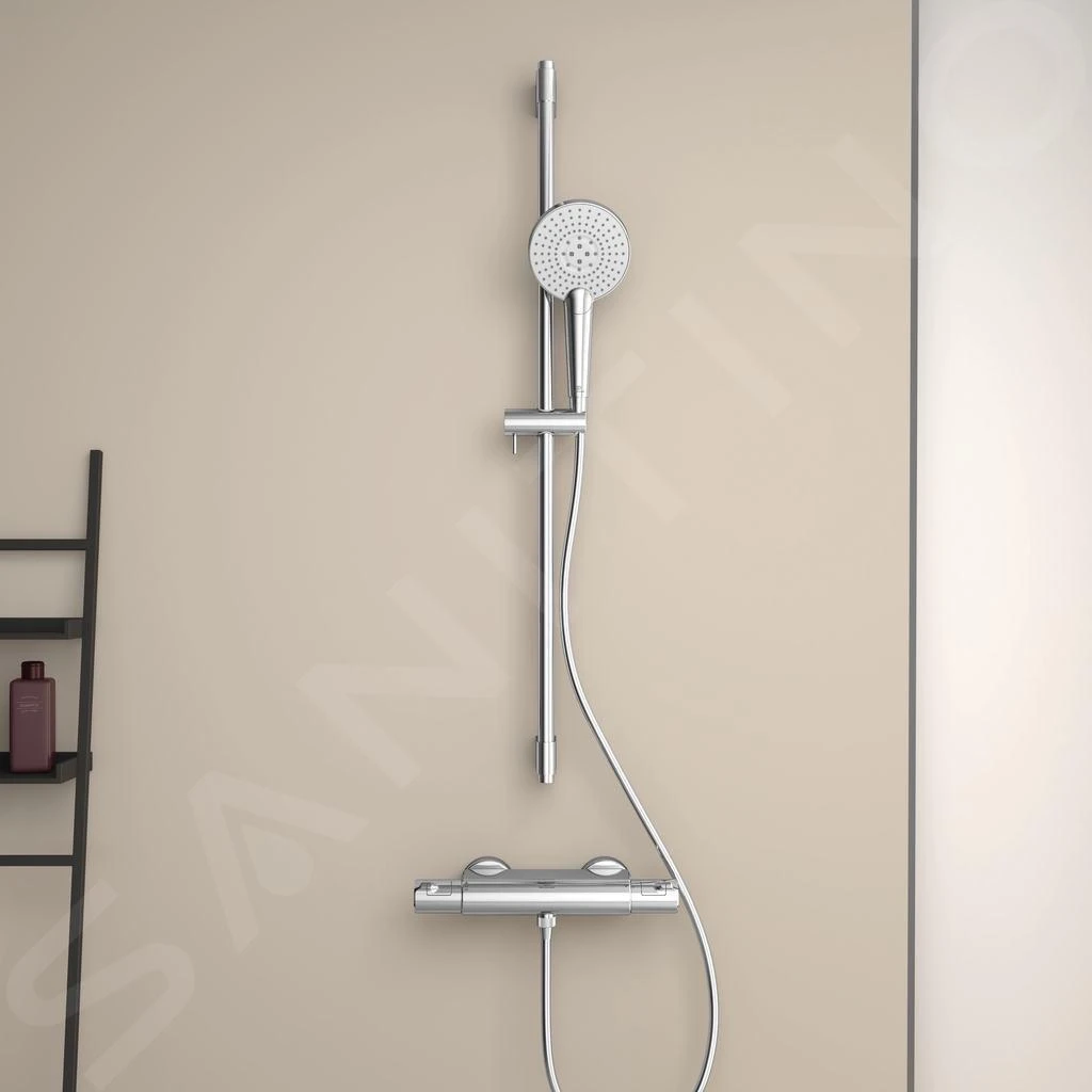 Ideal Standard Idealrain Evo Jet - Doucheset Met Circle Handdouche, 3jet, Douchestang En Doucheslang, Chroom B1763AA 5 Ideal Standard Idealrain Evo Jet - Doucheset Met Circle Handdouche, 3jet, Douchestang En Doucheslang, Chroom B1763AA - Afbeelding 5