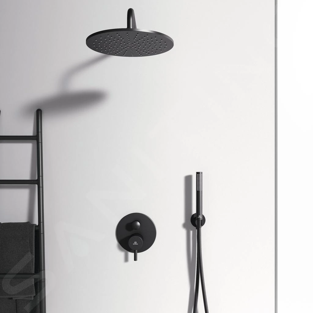 Ideal Standard CeraLine - Inbouwkraan Voor 2 Uitgangen, Zwart A7389XG 4 Ideal Standard CeraLine - Inbouwkraan Voor 2 Uitgangen, Zwart A7389XG - Afbeelding 4