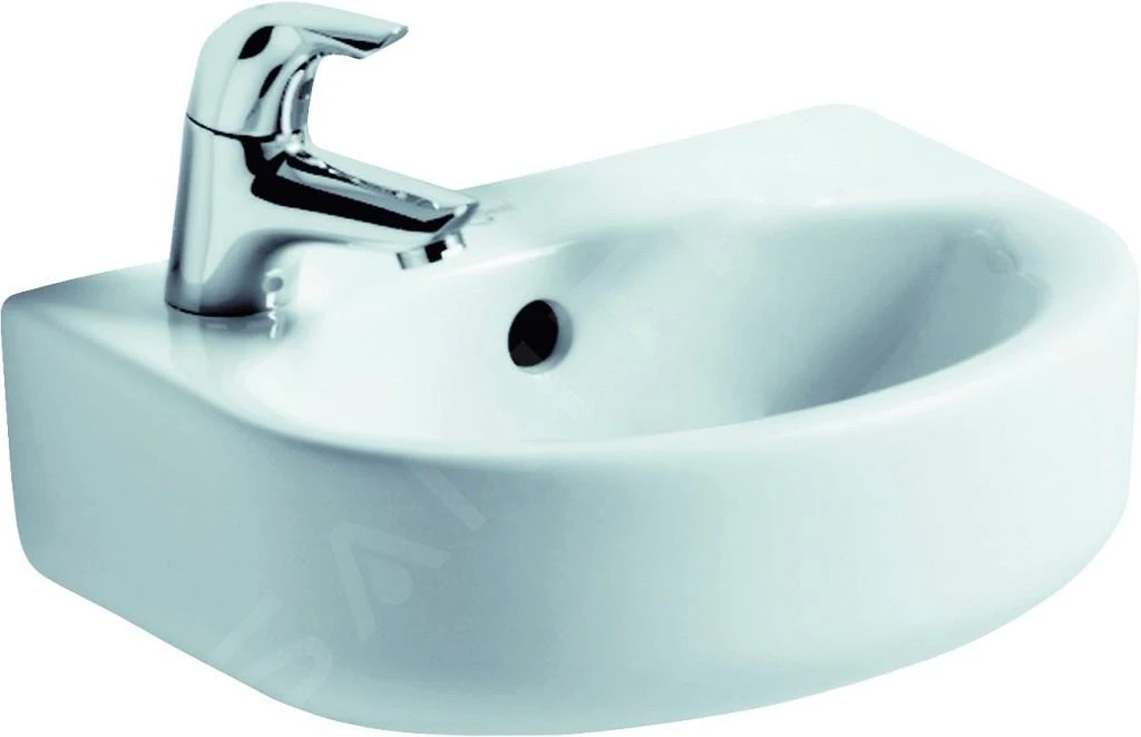 Ideal Standard Connect - Fontein 350x155x260 Mm, 1 Kraangat, Met Overloop, Wit E791201 1 Ideal Standard Connect - Fontein 350x155x260 Mm, 1 Kraangat, Met Overloop, Wit E791201