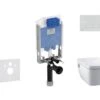 Ideal Standard ProSys - Toiletset- Inbouwreservoir, Douche-WC, WC-zitting TECEone, Oleas M1 Bedieningsplaat, Rimless, SoftClose, Mat Chroom ProSys80M SP131