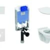 Ideal Standard ProSys - Toiletset - Inbouwreservoir, Closet Alpha Met WC-zitting, Oleas M2 Bedieningsplaat, SoftClose, Wit ProSys80M SP109