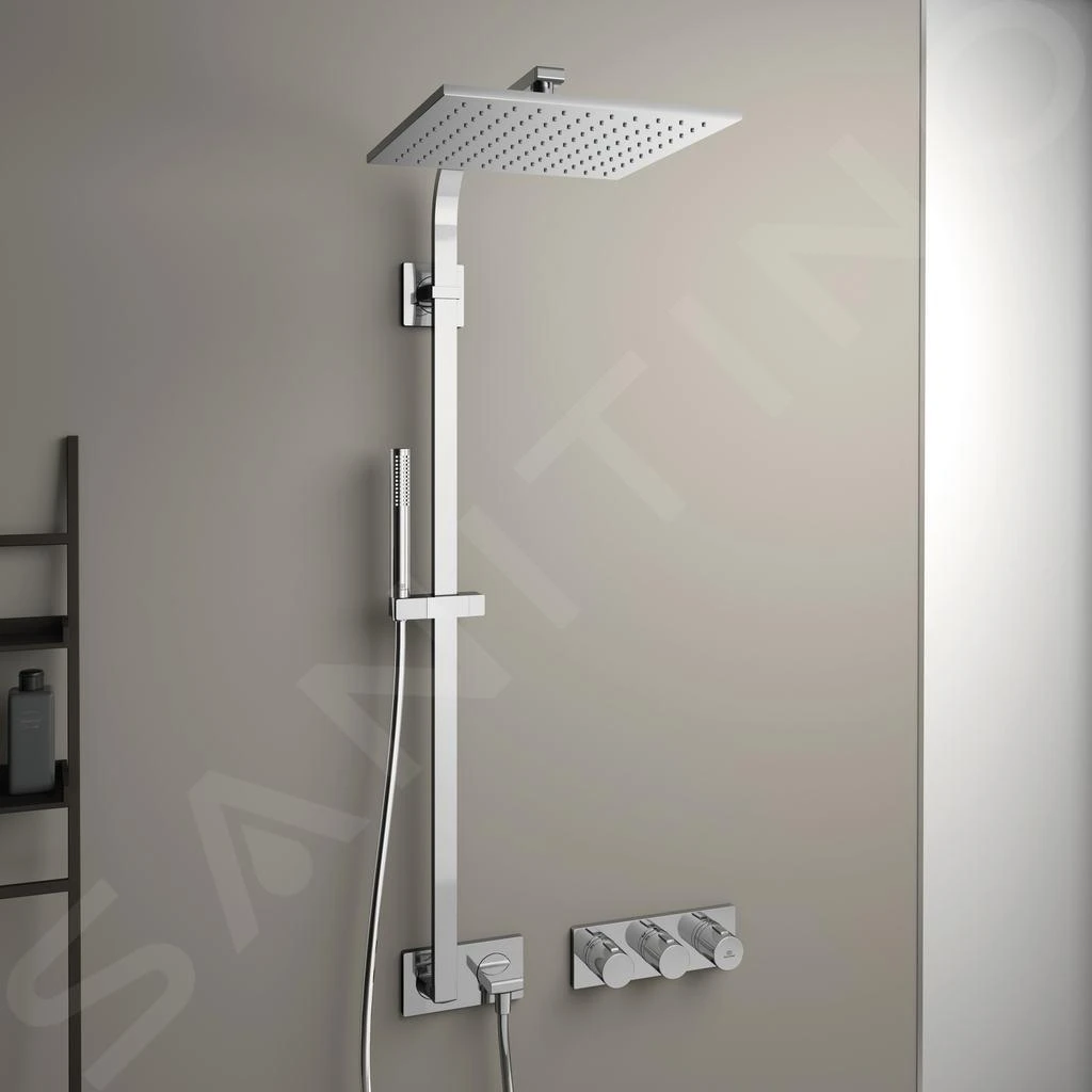 Ideal Standard Archimodule - Doucheset 300 Met Inbouwthermostaat, 1jet, Chroom A1558AA 3 Ideal Standard Archimodule - Doucheset 300 Met Inbouwthermostaat, 1jet, Chroom A1558AA - Afbeelding 3