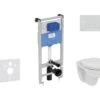 Ideal Standard ProSys - Toiletset- Inbouwreservoir, Closet, WC-zitting Eurovit, Oleas M1 Bedieningsplaat, Rimless, SoftClose, Chroom ProSys120M SP54