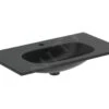 Ideal Standard Tesi - Meubelwastafel 825x450 Mm, Met Overloop, Kraangat, Zwart T3509V3