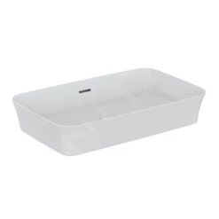 Ideal Standard Ipalyss - Opbouwwastafel, 650x400 Mm, Met Overloop, Ideal Plus, Wit E1887MA
