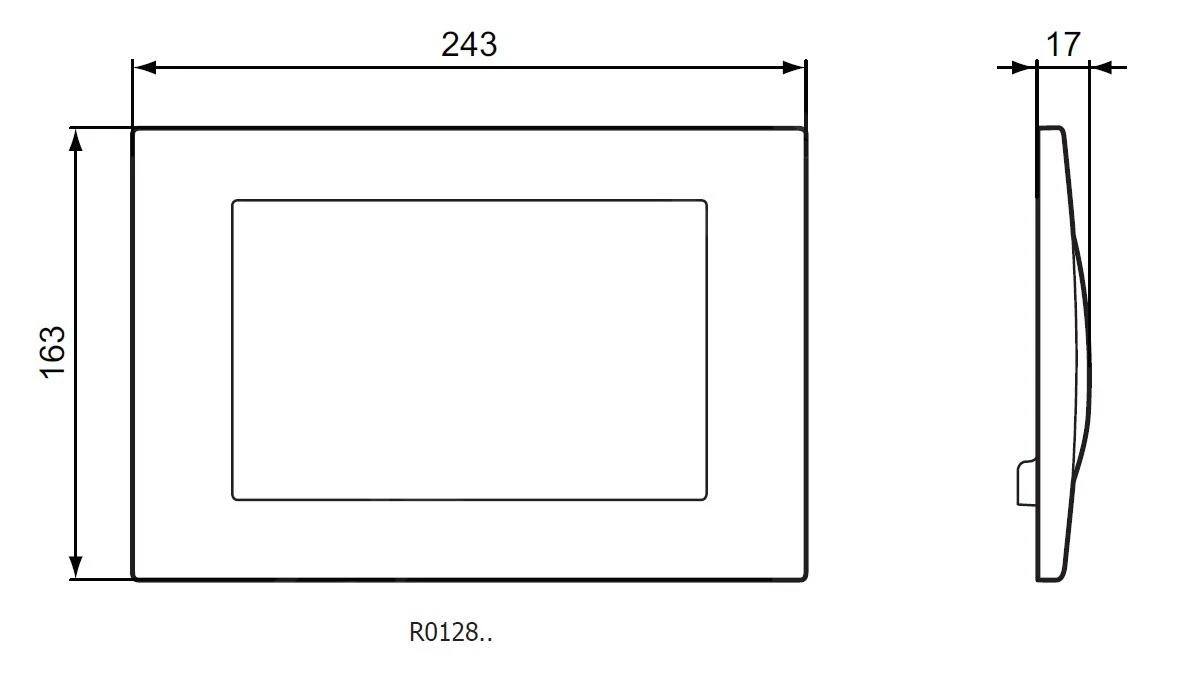 Ideal Standard Septa Pro - Bedieningspaneel M2, Rvs R0128MY 2 Ideal Standard Septa Pro - Bedieningspaneel M2, Rvs R0128MY - Afbeelding 2