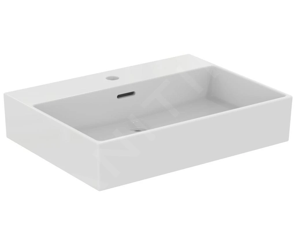 Ideal Standard Extra - Wastafel 600x450 Mm, Met Overloop, Met Kraangat, Wit T372701 1 Ideal Standard Extra - Wastafel 600x450 Mm, Met Overloop, Met Kraangat, Wit T372701