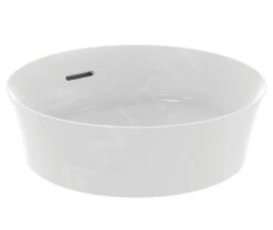 Ideal Standard Ipalyss - Opbouw Wastafel, Diameter 400 Mm, Met Overloop, Mat Wit E1413V1