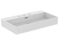 Ideal Standard Extra - Wastafel 800x450 Mm, Met Overloop, Met 3 Kraangaten, Wit T389701