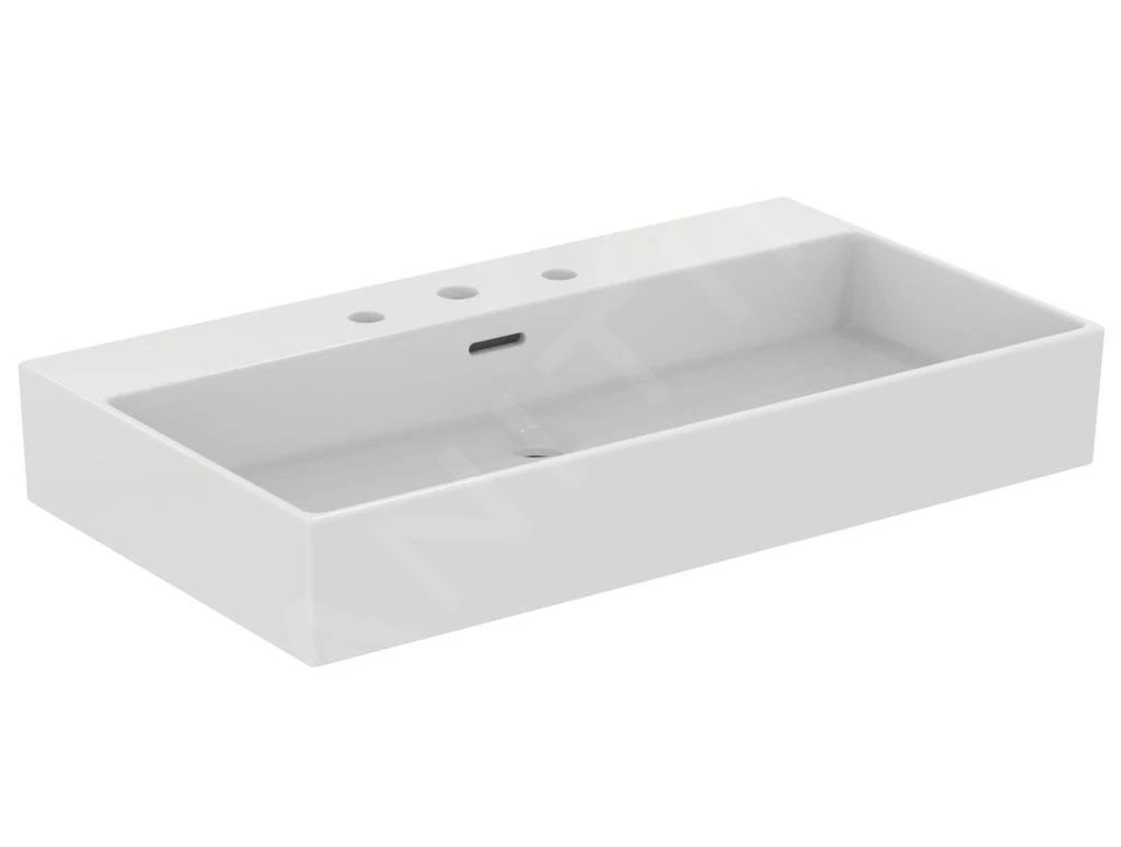 Ideal Standard Extra - Wastafel 800x450 Mm, Met Overloop, Met 3 Kraangaten, Wit T389701 1 Ideal Standard Extra - Wastafel 800x450 Mm, Met Overloop, Met 3 Kraangaten, Wit T389701