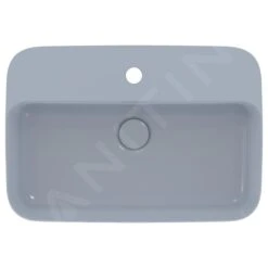 Ideal Standard Ipalyss - Opbouw Wastafel, 550x380 Mm, Met Overloop, Met Kraangat, Powder E2077X8 -Ideal Standard Verkoopwinkel 55f0861a2fdf17f327ed4f87