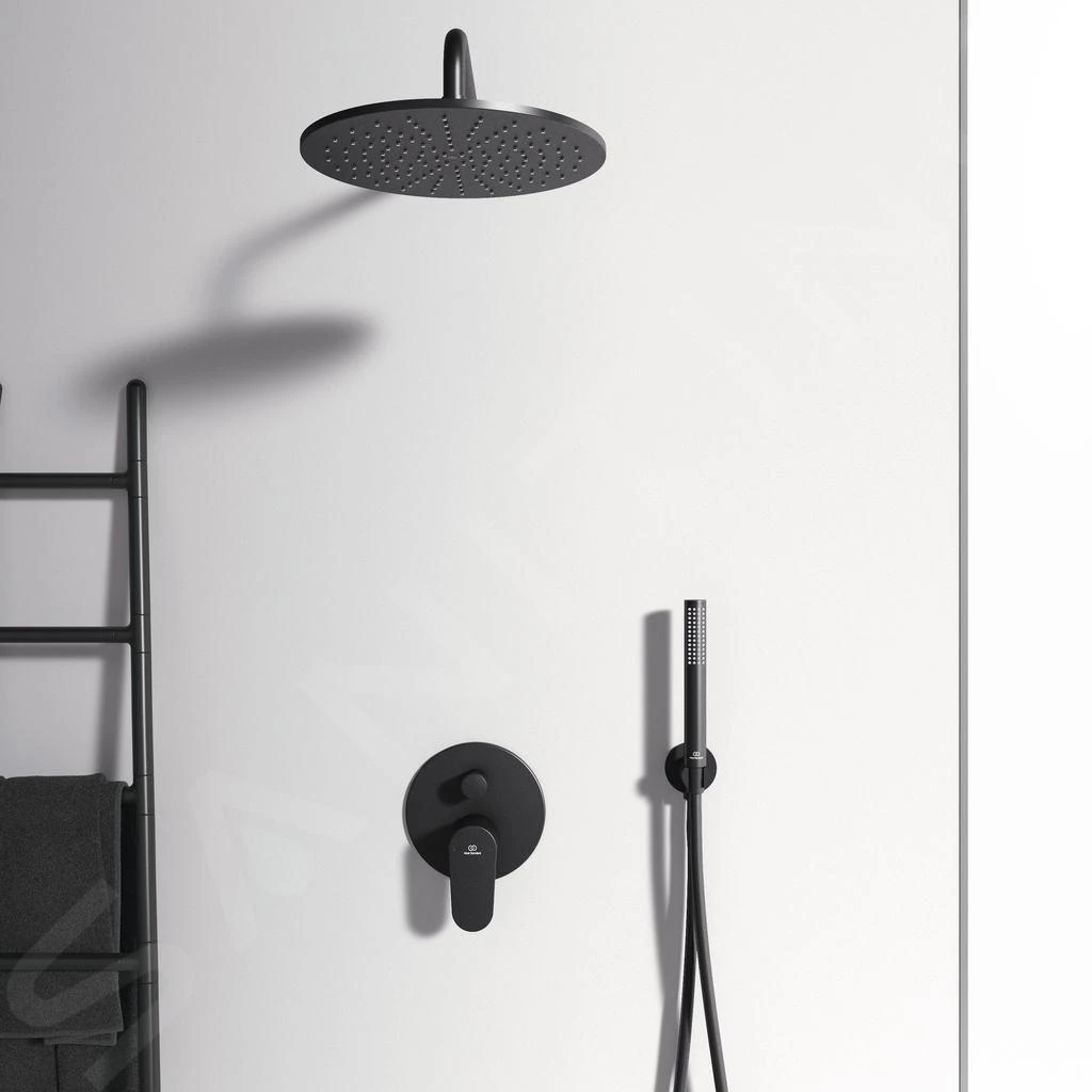 Ideal Standard Cerafine O - Inbouwkraan Voor 2 Uitgangen, Zwart BD135XG 4 Ideal Standard Cerafine O - Inbouwkraan Voor 2 Uitgangen, Zwart BD135XG - Afbeelding 4