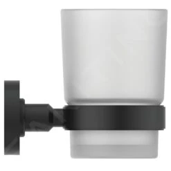 Ideal Standard IOM - Beker Met Houder, Zwart/satijn Glas A9120XG -Ideal Standard Verkoopwinkel 59adf2387625edc777df8b78