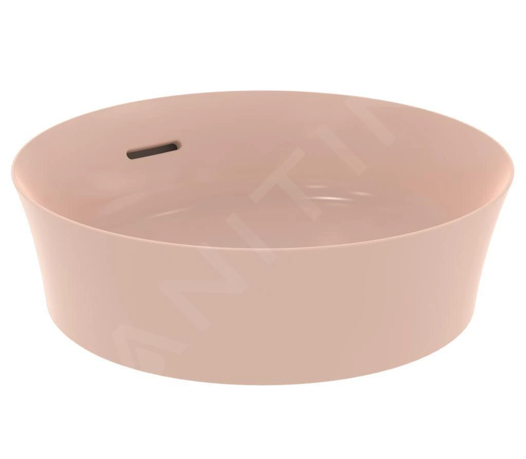 Ideal Standard Ipalyss - Opbouw Wastafel, Diameter 400 Mm, Met Overloop, Nude E1413V7 1 Ideal Standard Ipalyss - Opbouw Wastafel, Diameter 400 Mm, Met Overloop, Nude E1413V7