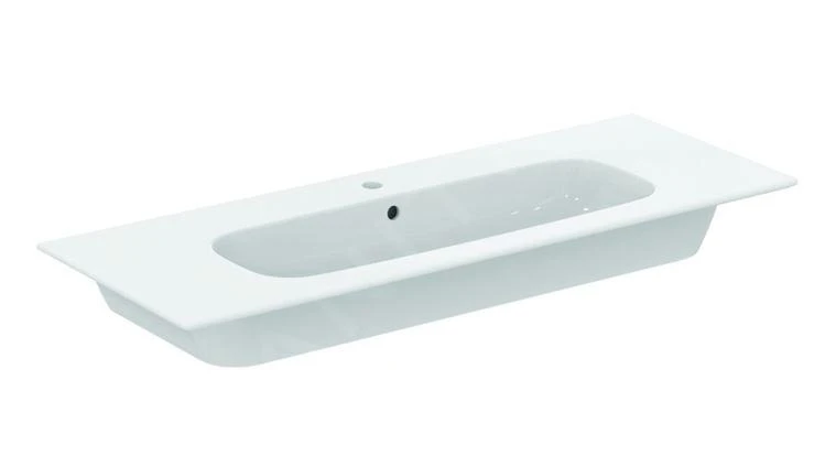 Ideal Standard I.Life A - Wastafel 1240x460 Mm, Met Overloop, Kraangat, Wit T462201 1 Ideal Standard I.Life A - Wastafel 1240x460 Mm, Met Overloop, Kraangat, Wit T462201