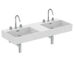 Ideal Standard Extra - Dubbele Wastafel 1200x450 Mm, Met Overloop, 3 Met Kraangat, Wit T391001 7 Ideal Standard Extra - Dubbele Wastafel 1200x450 Mm, Met Overloop, 3 Met Kraangat, Wit T391001 -Ideal Standard Verkoopwinkel 61de72f5b618483a5dfd5bde