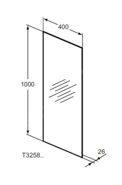 Alternative view of Ideal Standard Mirror&Light - Spiegel 400x1000 Mm Met LED Sfeerverlichting T3258BH