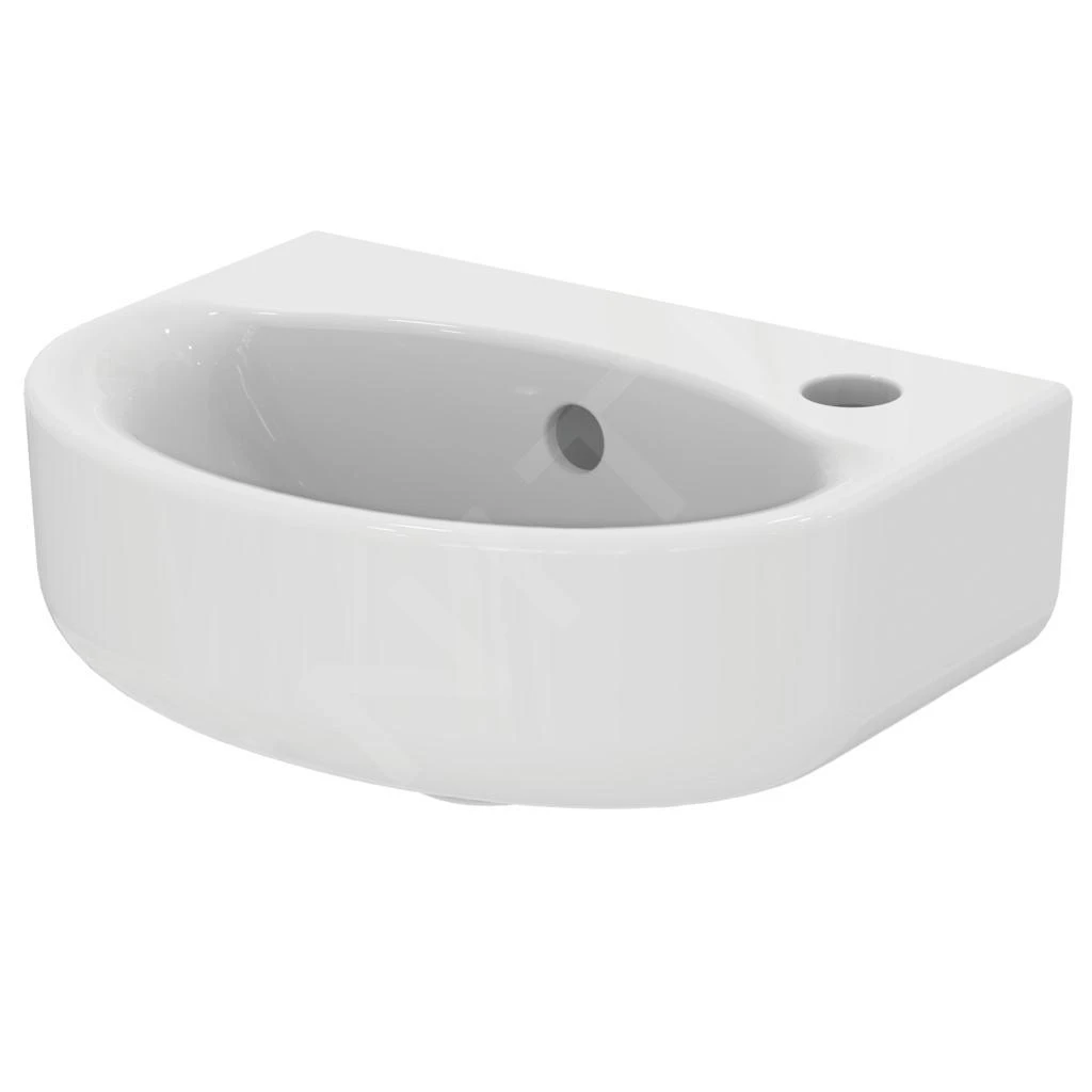 Ideal Standard Connect - Fontein 350x155x260 Mm, 1 Kraangat, Met Overloop, Wit E791301 1 Ideal Standard Connect - Fontein 350x155x260 Mm, 1 Kraangat, Met Overloop, Wit E791301