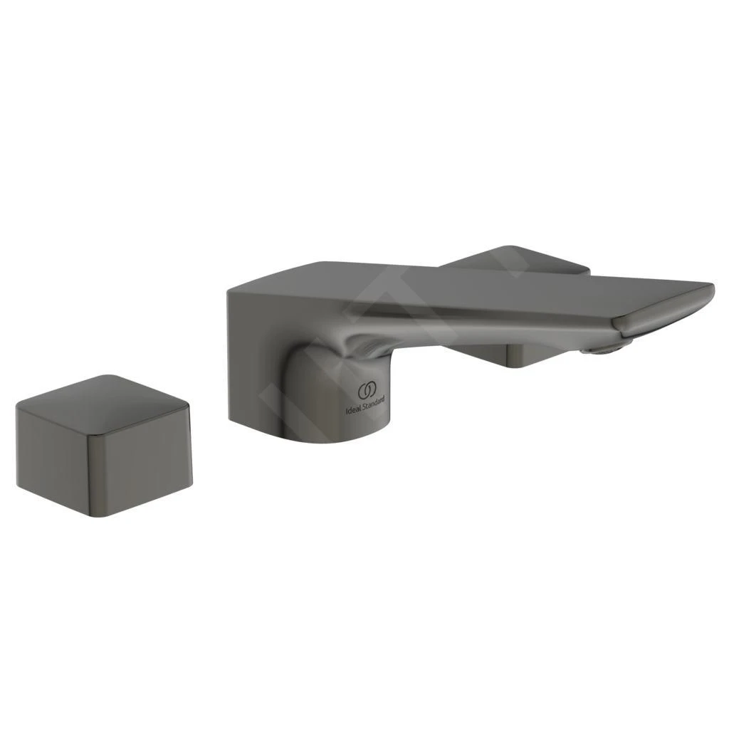 Ideal Standard Conca Tap - Wastafelkraan, 3-gats, Met Afvoergarnituur, Magnetic Grey BC759A5 1 Ideal Standard Conca Tap - Wastafelkraan, 3-gats, Met Afvoergarnituur, Magnetic Grey BC759A5