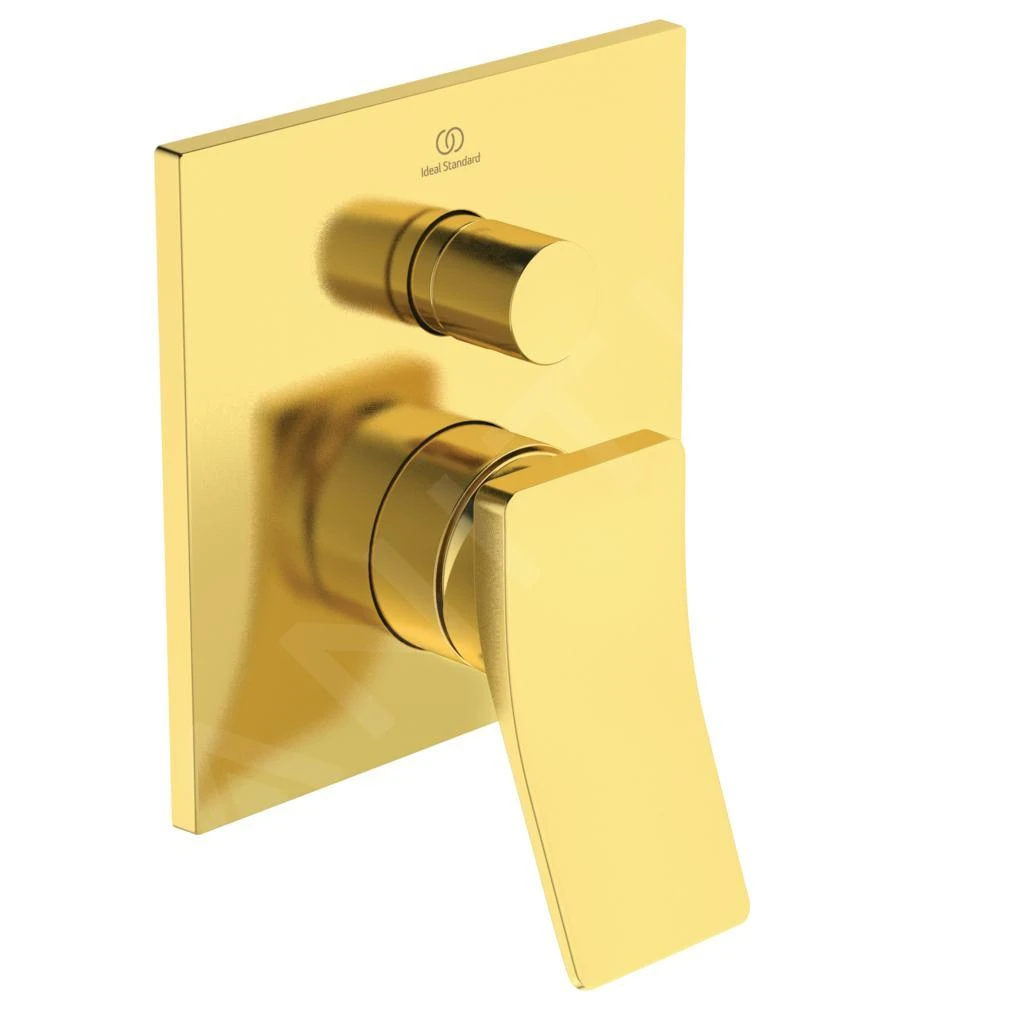 Ideal Standard Conca Tap - Inbouw Mengkraan, Voor 2 Functies, Brushed Gold A7374A2 1 Ideal Standard Conca Tap - Inbouw Mengkraan, Voor 2 Functies, Brushed Gold A7374A2
