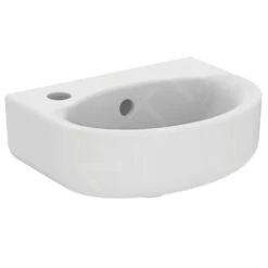 Ideal Standard Connect - Fontein 350x260 Mm, 1 Kraangat Links, Met Ideal Plus, Wit E7912MA