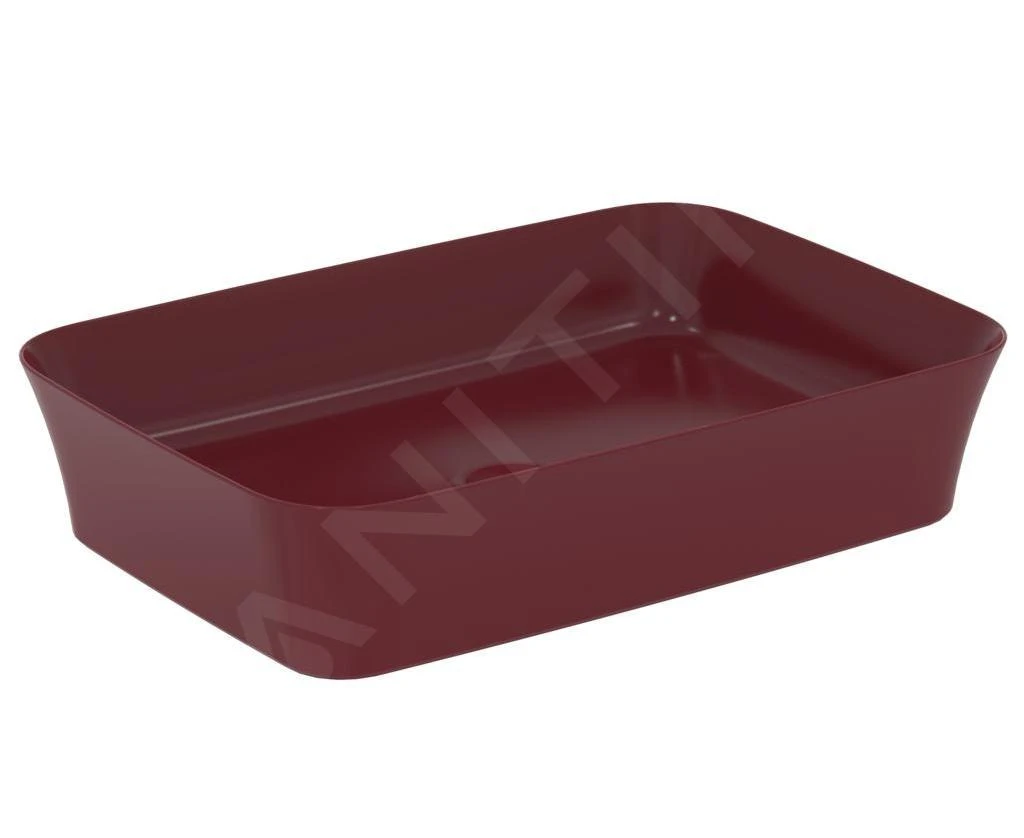 Ideal Standard Ipalyss - Opbouw Wastafel, 550x380 Mm, Zonder Overloop, Pomegranate E2076V6 1 Ideal Standard Ipalyss - Opbouw Wastafel, 550x380 Mm, Zonder Overloop, Pomegranate E2076V6