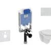 Ideal Standard ProSys - Toiletset- Inbouwreservoir, Closet, WC-zitting Eurovit, Oleas M1 Bedieningsplaat, Rimless, Softclose, Wit ProSys80M SP124