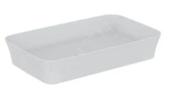 Ideal Standard Ipalyss - Opbouwwastafel, 650x400 Mm, Zonder Overloop, Ideal Plus, Wit E1886MA