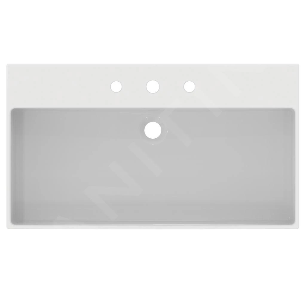 Ideal Standard Extra - Wastafel 800x450 Mm, Met Overloop, Met 3 Kraangaten, Wit T389701 3 Ideal Standard Extra - Wastafel 800x450 Mm, Met Overloop, Met 3 Kraangaten, Wit T389701 - Afbeelding 3