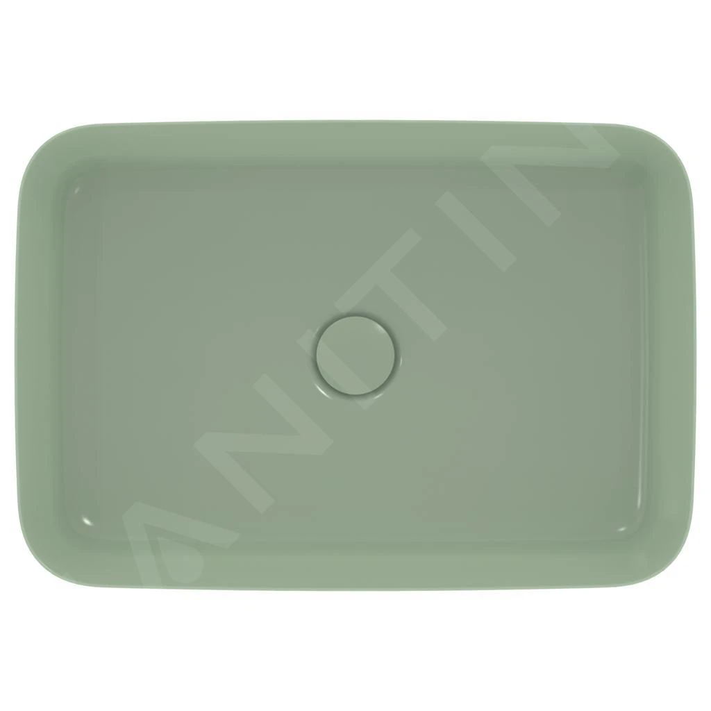 Ideal Standard Ipalyss - Opbouw Wastafel, 550x380 Mm, Zonder Overloop, Sage E2076X9 4 Ideal Standard Ipalyss - Opbouw Wastafel, 550x380 Mm, Zonder Overloop, Sage E2076X9 - Afbeelding 4