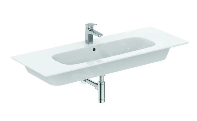 Ideal Standard I.Life A - Wastafel 1240x460 Mm, Met Overloop, Kraangat, Wit T462201 5 Ideal Standard I.Life A - Wastafel 1240x460 Mm, Met Overloop, Kraangat, Wit T462201 - Afbeelding 5