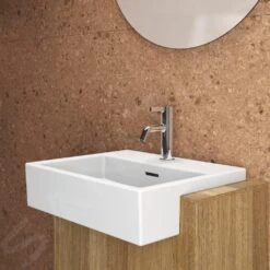 Ideal Standard Extra - Wastafel Semi Inbouw, 500x420 Mm, Met Overloop, Met Kraangat, Wit T373501 9 Ideal Standard Extra - Wastafel Semi Inbouw, 500x420 Mm, Met Overloop, Met Kraangat, Wit T373501 -Ideal Standard Verkoopwinkel 79f332aca106104440f807d6