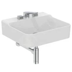 Ideal Standard Conca Ceram - Wastafel 500x450 Mm, Zonder Overloop, Met 3 Kraangaten, Wit T378601 9 Ideal Standard Conca Ceram - Wastafel 500x450 Mm, Zonder Overloop, Met 3 Kraangaten, Wit T378601 -Ideal Standard Verkoopwinkel 7cc716961aba35de37b935c4